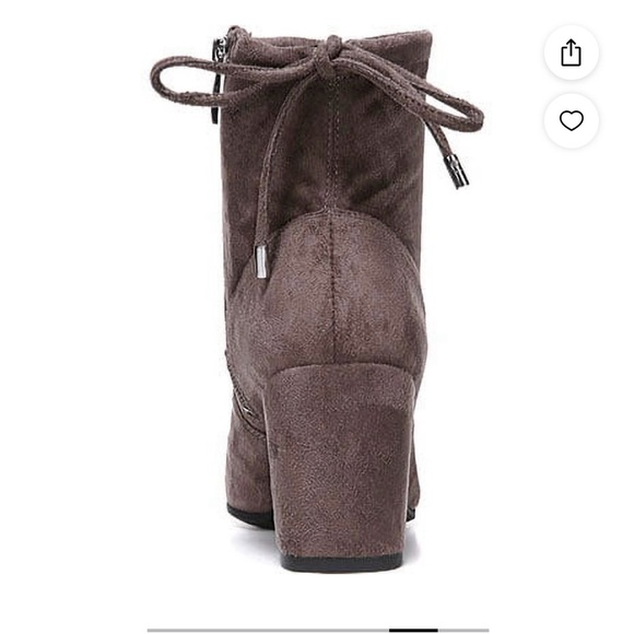 Franco Sarto Pisces Suede Booties, Taupe, Sz 9.5, NWOB - Picture 4 of 8